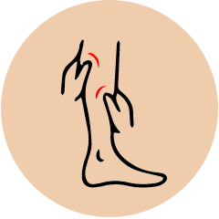 Leg Pain Icon used to represent leg pain / aching / cramping