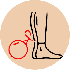 logo whiteAsset 9 Icon representing leg heaviness & fatigue